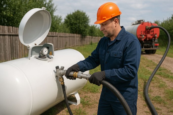 Заправка газгольдера
