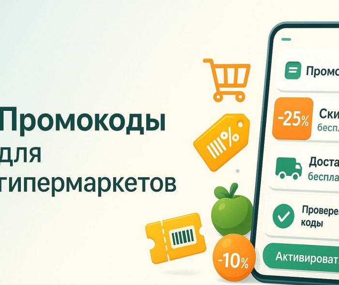 Промокоды для гипермаркетов получить