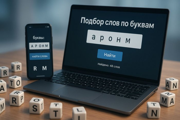 Поиск слов по буквам